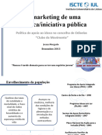 O Marketing de Uma Politica Iniciativa Publica Joana Morgado Iscte Iul