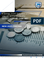 Standard Lesotho Bank 2023 Pricing