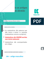 Aula 13 - Conhecendo Os Artigos Definidos em Alemão