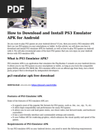 How To Download and Install PS3 Emulator APK For Android