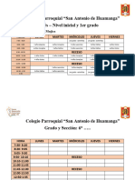 Formato de Horario