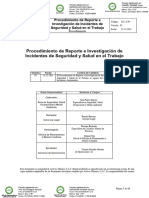 Procedimiento de Reporte e Investigacion de Incidentes de Seguridad y Salud en El Trabajo v02RRRRR