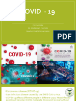 Covid - 19: Prepared by Dr. Franklin S. Casison Based On The WHO Presentation