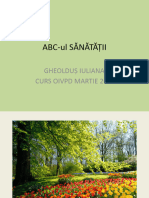 Abc-Ul Sănătăţii: Gheolduş Iuliana Curs Oivpd Martie 2023