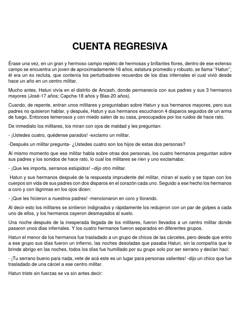 Cuenta Regresiva PDF