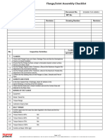 Flange Joint Assembly Checklist