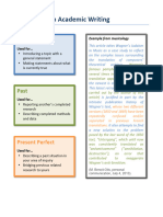 Verb Tenses in Academic Writing