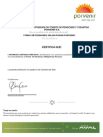 Certificado Pension Luis Santana