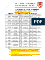 04-11-2023 I Fecha Fixture II Campeonato de Futsal Pki 2023