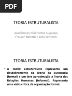 TEORIA ESTRUTURALISTA apresentação