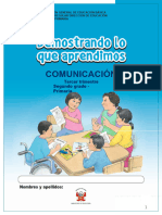 Kit de Evaluación Salida 2 Demostrando Lo Que Aprendimos Comunicación, Tercer Trimestre, - Segundo Grado - Primaria