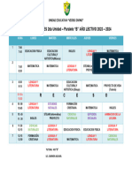 Horario de Clases 2da Unidad