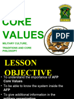Afp Core Values 2