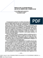 La Incidencia de Las Estrategias de Aprendizaje en El Diseño Del Currículum