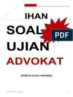 Soal Ujian Advokat