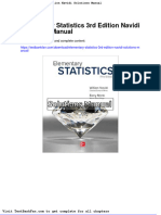 Full Download Elementary Statistics 3rd Edition Navidi Solutions Manual