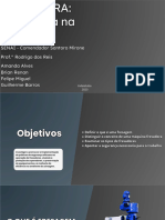 Apresentação de Negócios Plano de Negócios Geométrico Corporativo Preto Laranja