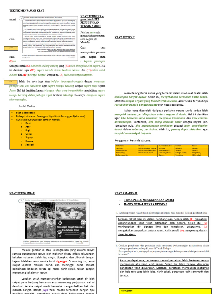 Teknik Kbat Menengah Atas | PDF