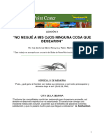 LECCIÓN 3  “NO NEGUÉ A MIS OJOS NINGUNA COSA QUE  DESEARON”