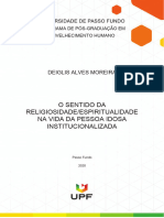 O Sentido Da Religiosidade Espiritualidade Na Vida Da Pessoa Idosa Institucionalizada GA