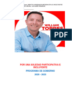 Programa de Gobierno - William Torres