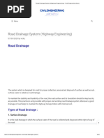 Road Drainage System (Highway Engineering) - Civil Engineering Notes