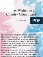 Elegy Written On A Country Churchyard