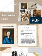 History and Literary Works of Alexander Pope