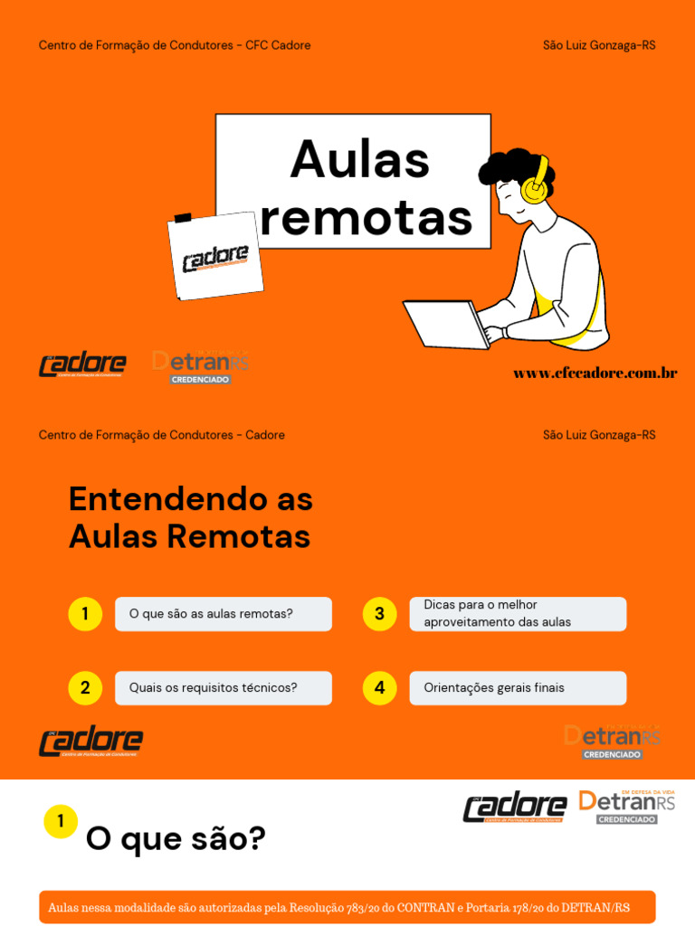 Aulas Remotas no CFC Cadore | PDF | Internet