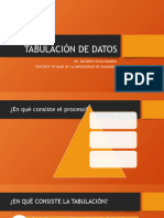 Tabulación de Datos