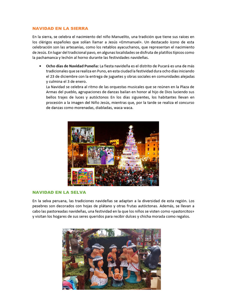 Tradiciones Navideñas en la Sierra Peruana | PDF | Arte