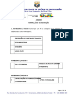 Anexo I Formulario de Inscricao - Audiovisual