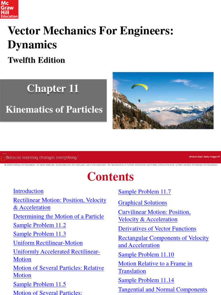 Kinematics of Particles in Dynamics | PDF | Acceleration | Kinematics