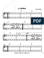 La Morena Score. Piano