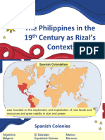 The Philippines in The 19th Century As Rizals Context