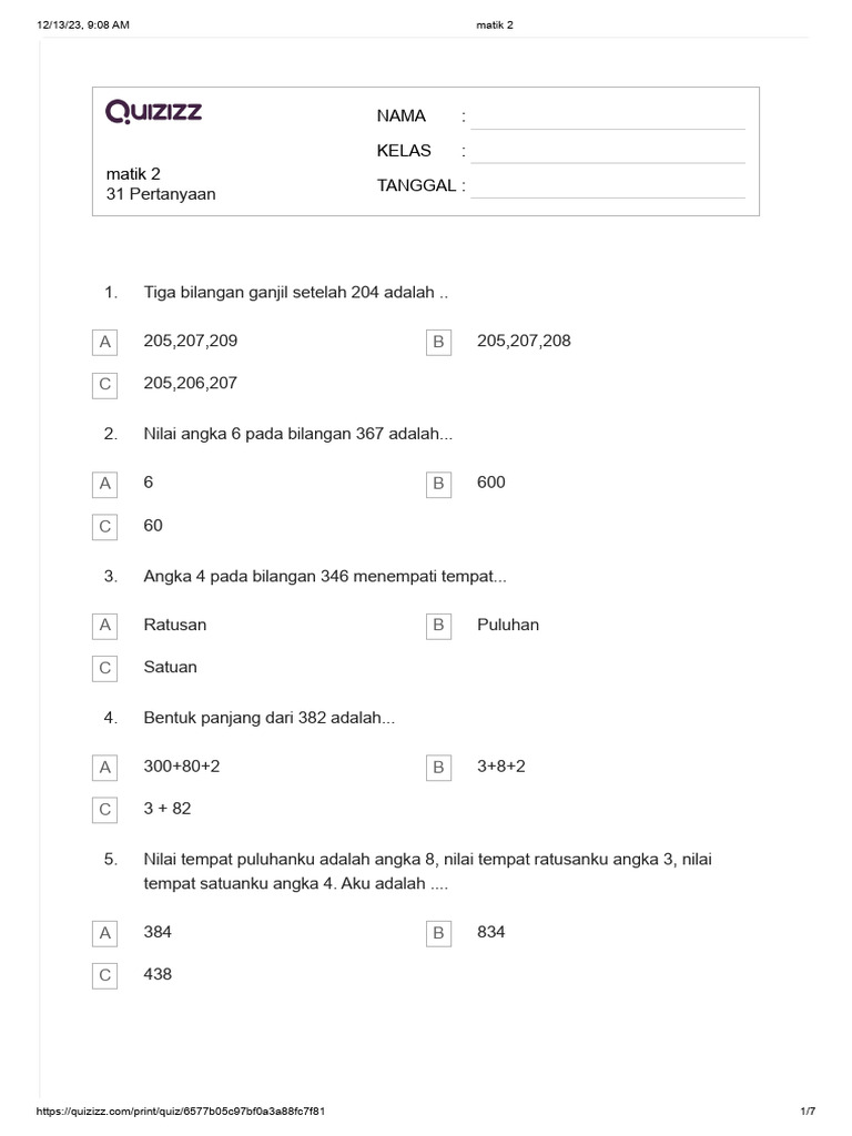 Matik 2 | PDF