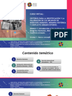 Curso Virtual: Criterios para La Identificación Y La Valoración de Los Archivos de Derechos Humanos, Memoria Histórica Y Conflicto Armado Interno