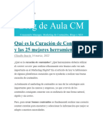 Lectura - CURACIÓN DE CONTENIDOS