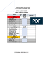 Cuadro de Control de Asistencia Del Personal Docente para Cased