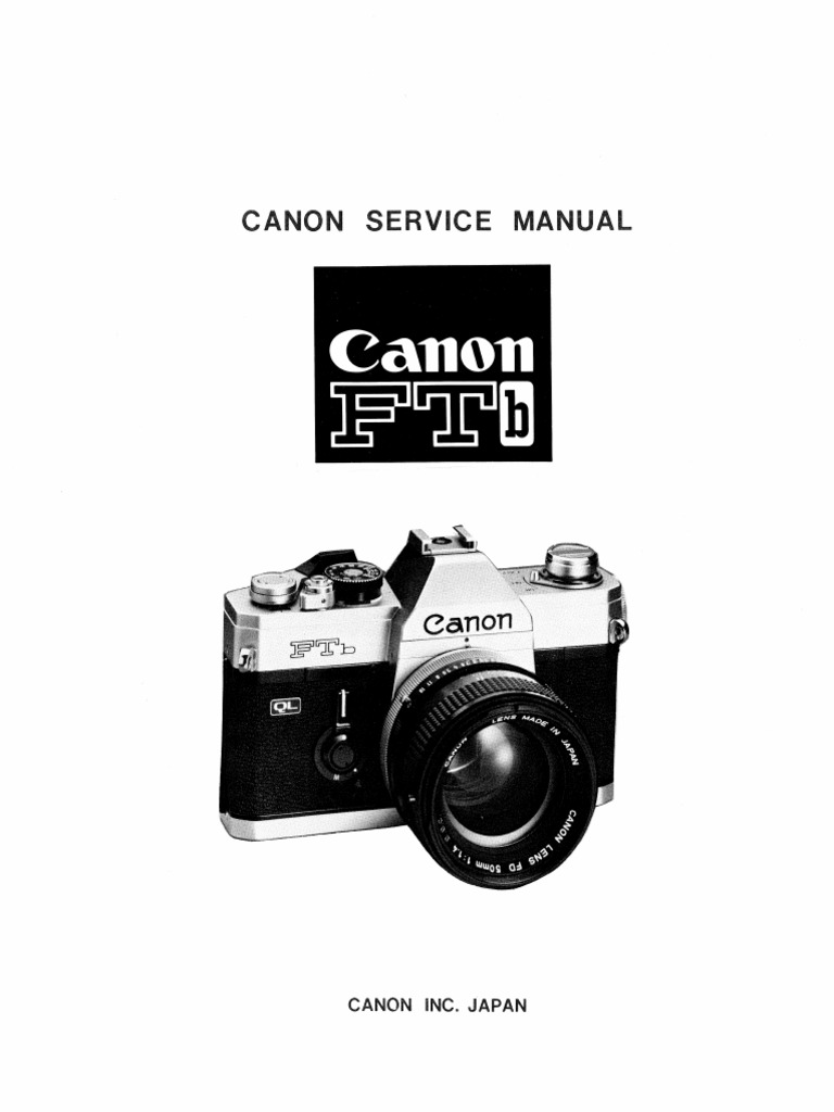 Canon FTb TLb Service PDF