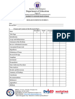 Research Defense Rubrics