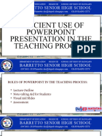 Efficient Use of Powerpoint in The Teaching Process