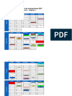 Calendario Evaluaciones Primero Medio F