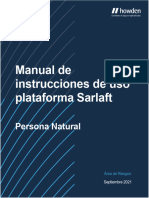 Manual de Instrucciones de Uso Plataforma Sarlaft PERSONA NATURAL