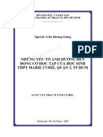 Xemtailieu Nhung Yeu To Anh Huong Den Dong Co Hoc Tap Cua Hoc Sinh THPT Marie Curie Quan 3 TP HCM