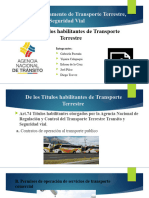 Títulos Habilitantes de Transporte Terrestre