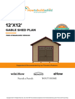 Gable Shed Plan: Free Streamlined Version