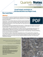 New Geochronological and Isotopic Constraints On Granitoid-Related Gold Mineralisation Near Majors Creek, New South Wales