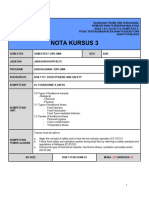 Nota Kursus 3 Food Borne Illness