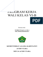 Sampul Program Kerja Wali Kelas